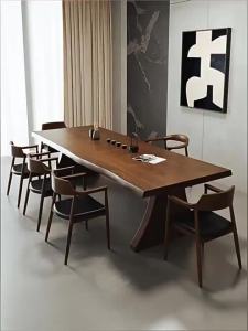 Solid Wood Tea Table Full Set Kung Fu Tea Table Modern Tea Table Large Board Log Tea Table Simple Tea Table Chair Set