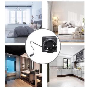 Mạnh mẽ 8cm Quạt thông gió 12V 102cfm cao luồng không khí phòng tắm nhà bếp quạt hút cho Du thuyền các đoàn lữ hành và hydroponics