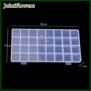 JointFlowers 1PC đồ trang sức bông tai hạt vít chủ trường hợp 18 32 36 ngăn lưới nhựa trong suốt lưu trữ hộp hiển thị Organizer container