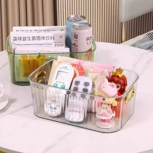 Home use high value PET desktop storage box jewelry cosmetics storage box storage basket