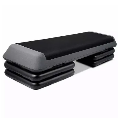 Paton Aerobic Exercise Workout Step Platform Health Club Size with Adjustable Risers Included and Extra Risers Options