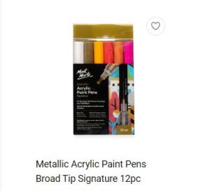 Mont Marte Portrait Acrylic Paint Pens Broad Signature 12pc