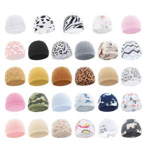 Soft Caps Infant Hats Breathable Hat for Baby 0-3 Month Spring Autumn Baby Beanies Hat Newborns Nursery Hospital Hat