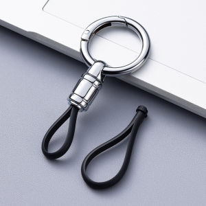 Car Motorcycle Keychain Hook 360 degree Rotatable Safety Anti-loss Key Chains Ring Keys Holder