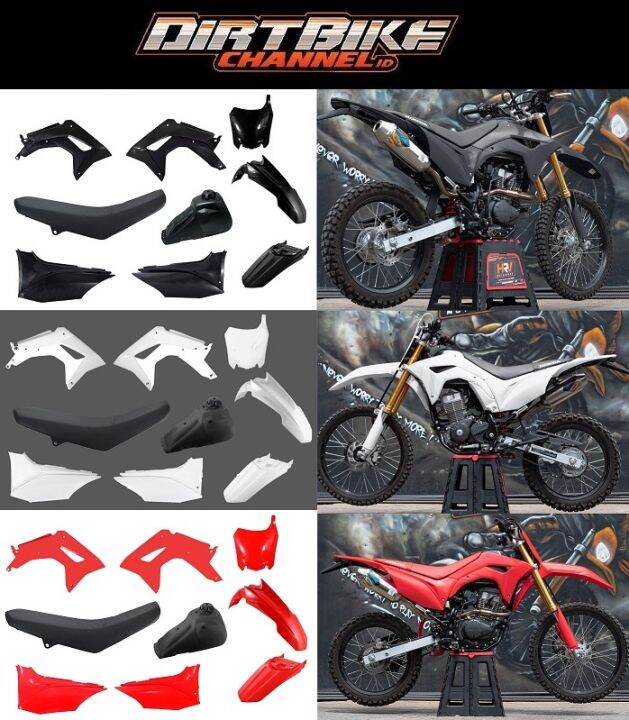 Body Full Set Crf L Body Set Crf Hitam Merah Putih Lazada