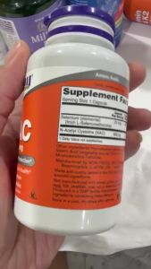 Viên uống NAC 600mg Now của Mỹ giúp thải độc hạ men gan giảm viêm hô hấp hỗ trợ sức khỏe sinh sản -  Hạn chế tác dụng phụ của thuốc và độc tố môi trường tăng thải độc gan giảm tổn thương gan thận.   Giảm tình trạng nóng trong mụn nhọt chán ăn do s