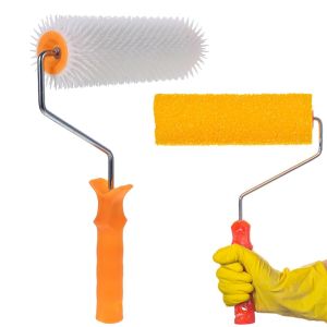 1 Pcs Wattle Spike Roller Plastic Latex Floor Splash Proof Durability Self Compound Roller