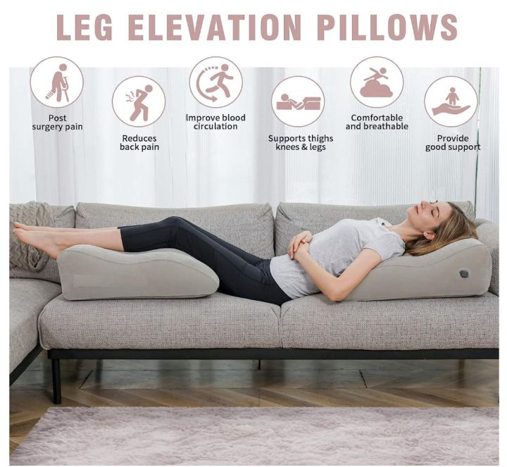 Knee Pillow Leg Elevation Cushion Inflatable Leg Elevation Pillow