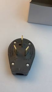 50A 250V NEMA 10-50P US Standard 3-Pin Industrial Plug Electric Plug for Stove Range Oven Cooker