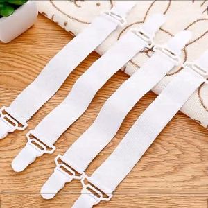 Bộ 4 Nẹp Cố Định Ga Giường Nệm Bằng Nhựa Và Dây Thun Cực Kì Chắc Chắn