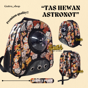 TAS KUCING RANSEL HEWAN ASTRONOUT TRANSPARAN PREMIUM by Gatsh