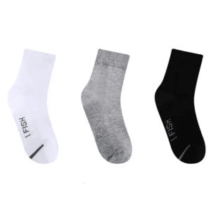 WE 3863 = 抗菌防臭袜 Antibacterial and Deodorant Socks ☞ 7 pairs per box #Random colors