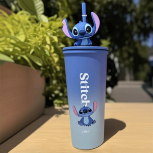 WCYC Disney Coffee Cup 600ml/710ml Stitch Insulated Cup Leakproof High-Capacity Vacuum Mug Travel