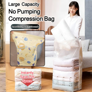 Vacuum Compression Bags/3D Thickened Storage Organizers Moisture Proof/Mold Resistant/Anti-Dust For Home Travel Office/Family Adult Student Use