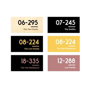 [SG Seller] Customised Door Unit Number Sign | Personalised Door Signage | Housewarming Gifts