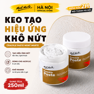 Crackle Paste Mont Marte 250ml – Gel Tạo Hiệu Ứng Nứt Dùng Cho Acrylic & Sơn Dầu