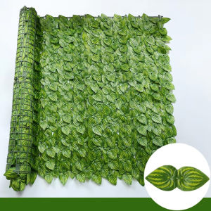 Artificial Leaf Fence Privacy Screen Balcony Garden Patio Mesh Panel Green Decor Easy Install