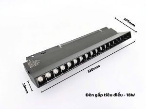 ĐÈN RAY NAM CHÂM TÙY CHỈNH MÀU ÁNH SÁNG ( ánh sáng trắng vàng trung tính 2500K-6500K)