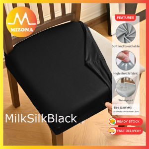 MIZONA Elastic Silk Double Elastic Stool Cover With Tongue Strap And Buckle Non-Slip Seat Cushion Cover Sarung Kerusi
