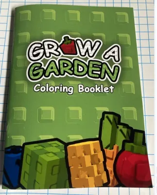 Grow a Garden Roblox Coloring Booklet A5 size 20 pages for kids activitiy souvenirs give aways lootbag fillers