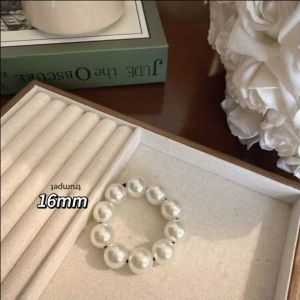 French High-grade Loose Hair Rope Romantic Bracelet Dual-purpose Pearl Sweet Hair Ring Headband Ponytail Elastic Hair Accessories Headdress