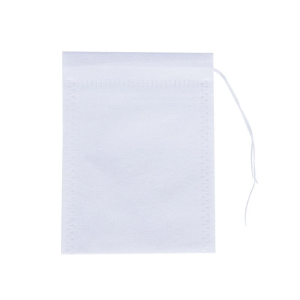 [SG Ready Stock]100PCS  Reusable Non-Woven Drawstring Filter Bags Tea Soup Herbs Spice Cooking Bags Food Grade