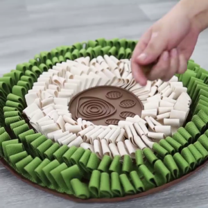 Snuffle Mat for Dogs Sniffing Feeding Pad 19 x 19 Inches Interactive Puppy Treats Puzzle Toy Training Mats Reduce Stress