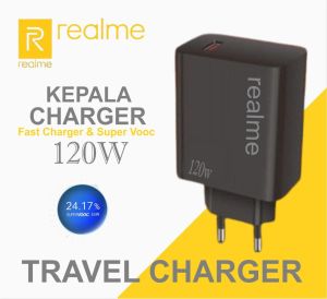 Kepala Charger For Realme C51 120W Fast Charging/ Super Vooc Adaptor Best Quality