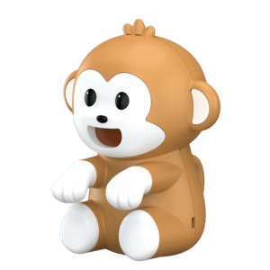 WEHUAN Cute Cartoon Design Cartoon Monkey Electric Fan USB Rechargeable Air-Blowing Attachmen Food Cooling Fan Cooling Artifact Three-speed Fan Hanging Cooling Tool Home Use