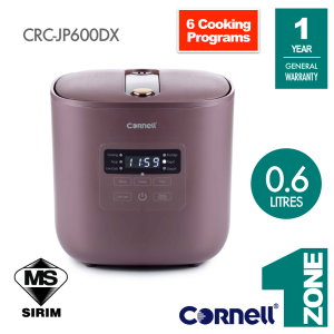 Cornell 0.6L Low Carb Mini Digital Rice Cooker - Model: CRC-JP600DX