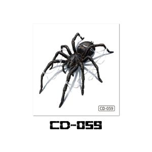 YOUSHI TOP Waterproof 3D Spider Tattoo Sticker Long-lasting Sweatproof Cosplay Props Body Art Sticker Punk Halloween Tattoo Sticker Festival Carnival