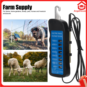 เครื่องทดสอบรั้วไฟฟ้าเครื่องตรวจจับแรงดันไฟฟ้าหลายเบาสำหรับรั้วฟาร์มABS 7000V MLD-002