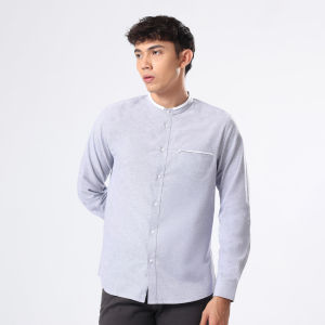 EDWIN JEANS - KOKO ERDEN GREY Kemeja Lengan Panjang Baju Muslim Pria Top Man Muslim Shirt