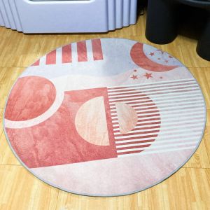 Dusty Cloud Home Therese Round Carpet