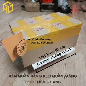 Bàn Xoay Dán Băng Keo – Quấn Màng Thùng Giấy Thùng Xốp Đóng Gói Hàng Hóa