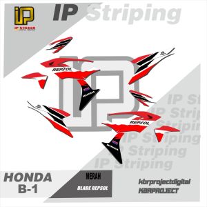 ( COD ) BLADE REPSOL sticker striping motor HONDA BLADE REPSOL IP.B-1 striping variasi racing bisa custom