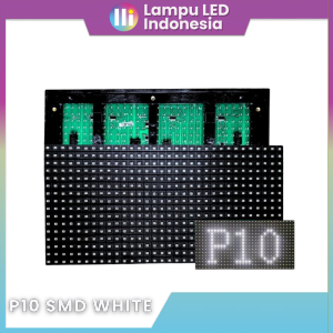 MODUL LED P10 RUNNING TEXT SMD WHITE FULL OUTDOOR TALLED