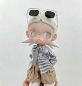 Free Shipping Only Doll Clothes/ZsigaS Favorite 1/8 Scale 20Cm Gazi Sister Doll Outfit Gray Elastic Long-Sleeved Puffy Dress Sweet Style