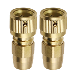 High Pressure Brass Garden Hose Connectors Expandable Hose Quick Connectors for Efficient Water Flows & Multifunction Use