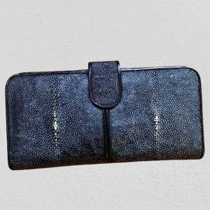 Dompet Pari Panjang Finishing Lukis Logo Chealsea Warna hitam Garansi
