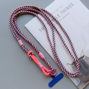 CANICECA Multi-Functional Phone Lanyard Long Detachable Mobile Phone Strap Portable Double Color Mobile Wrist Strap Phone Accessory