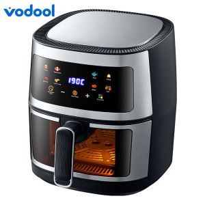 5L Stainless Steel Visual Air Fryer with Touch Screen for Kitchen Restaurant