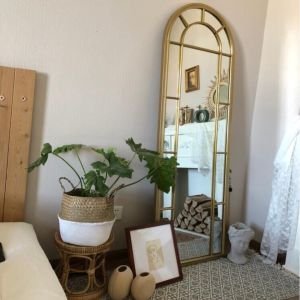 M004 Industrial Window Grill Flooring Mirror Home