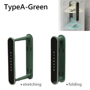 Tempat Penyimpanan Hanger Baju Dinding Tempel Clothes Hanger Storage Rack Organizer Holder Gantungan Baju Rak Jepitan Baju Lipat Bisa Disesuaikan