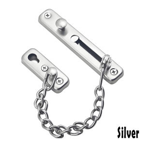 【super low price】No-drill stainless steel security chain inside door lock security buckle