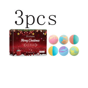 new Christmas Bath Bombs - Floral Scented Fizzing Bath Salts With Skin-Softening Oils Long Lasting Fragrance & Bubbles Free Shipping