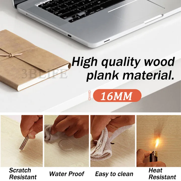 White(120/140*60*74CM)Home%20Office%20Desk%20Desktop%20Computer%20Table%20Notebook%20Table%20Installation%20Simple%201.6CM%20Thick%20Solid%20Wood%20Study%20Table%20-%20Image%205