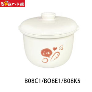 Original Bear Electric Slow Cooker Double Inner 0.8L Multi-Function Ceramic Stew Pot DDZ-B08C1