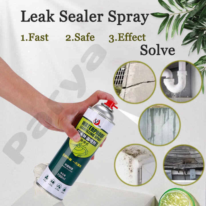 Leak Sealer Spray Waterproofing Sealant For Roof Wall Cracks Pipes Leak Repair Rubber Coating