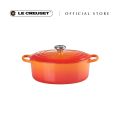 Le Creuset Cast Iron Signature Oval French Oven 29cm (Flame). 